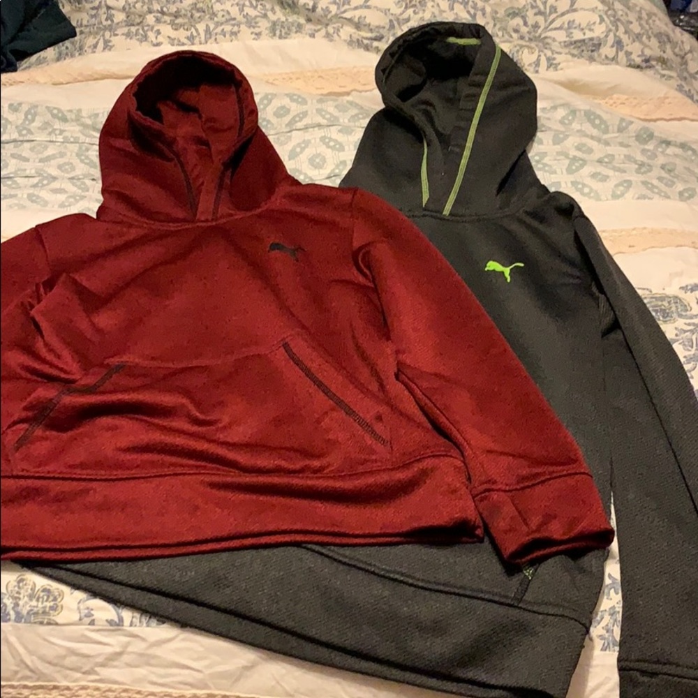 2 Puma hoodie jackets size 8